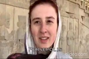 فیلم| نگاه دختر گردشگر امریکایی از ایران