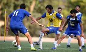 استقلال بازی بدون یزدانی را تمرین می کند