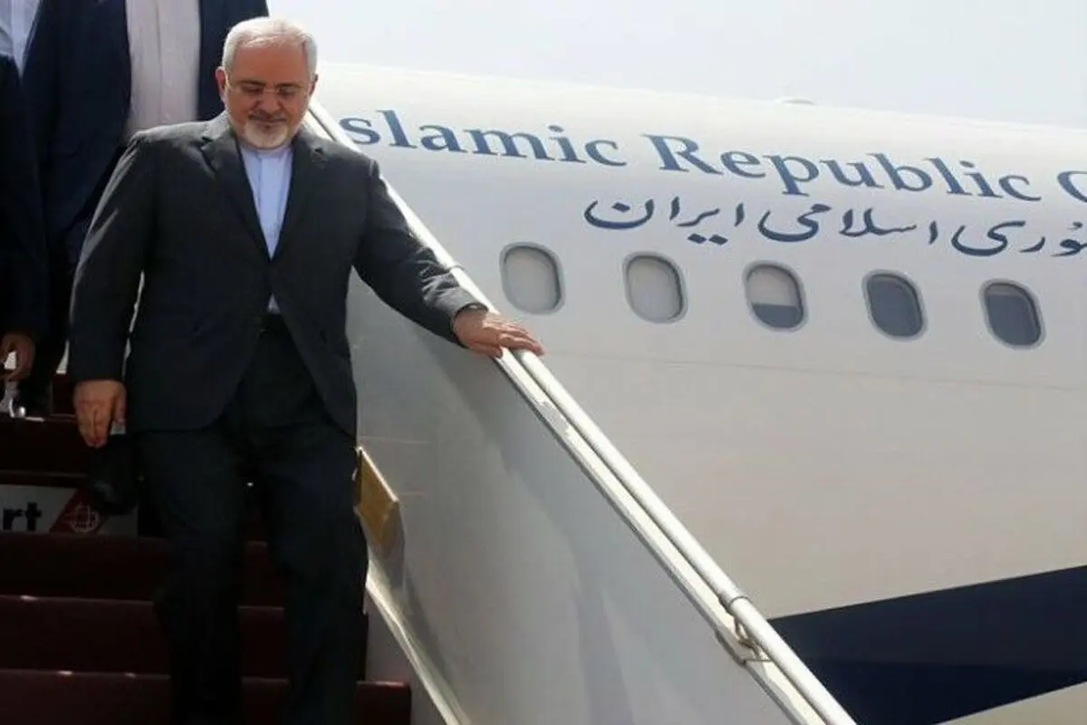 توئیت ظریف پس از بازگشت از قطر