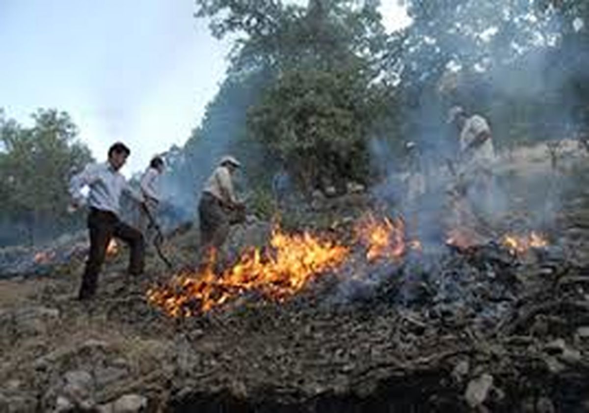 تداوم آتش‌سوزی در مراتع کوهدشت؛ مزارع سیل‌زده «رودبار» خاکستر شد