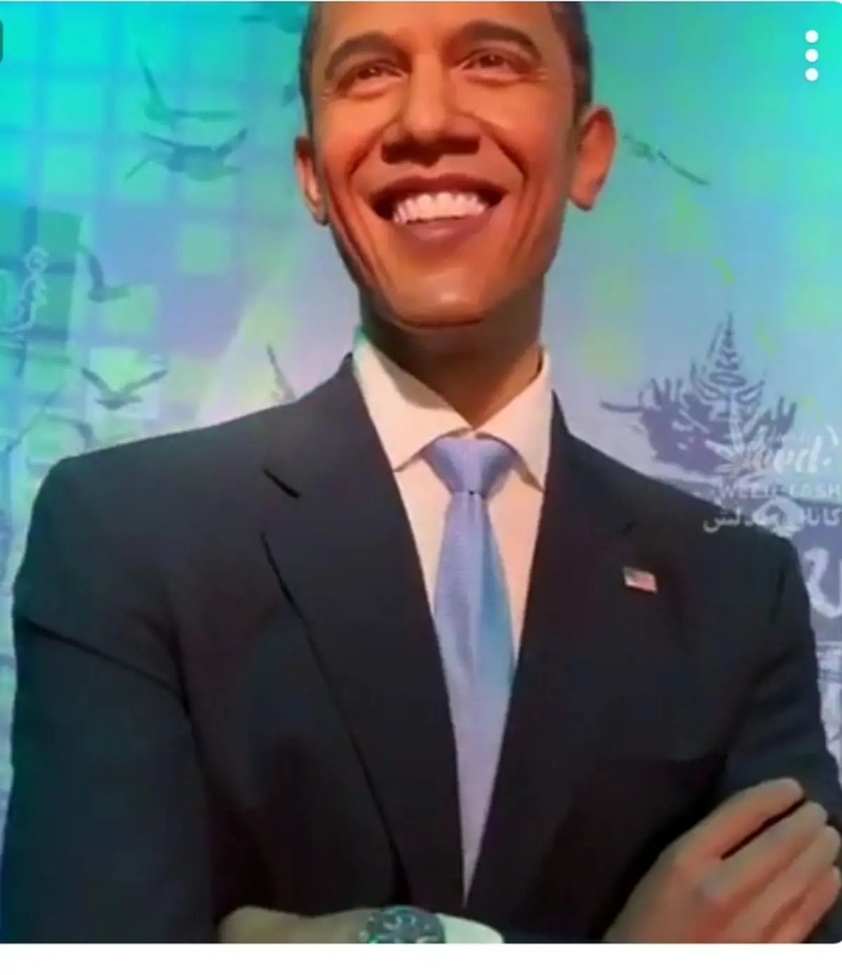 ویدئو| مجسمه افراد مشهور