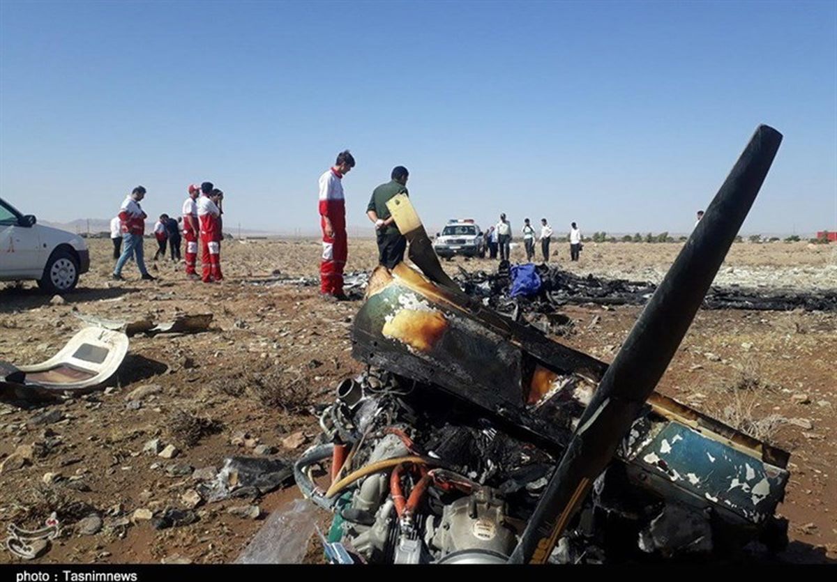 سانحه سقوط هواپیمای آموزشی در گرمسار به روایت تصاویر