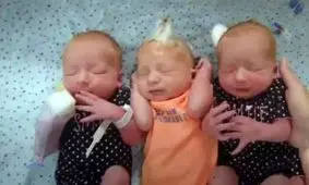 زنی کلیه درد داشت اما ۳ قلو زایید!