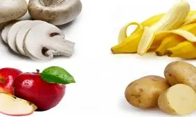نحوه جلوگیری از سیاه شدن سیب،موز و قارچ