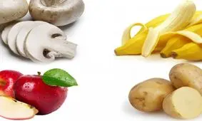 نحوه جلوگیری از سیاه شدن سیب،موز و قارچ