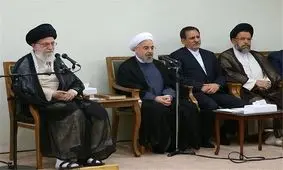 نخستین دیدار اعضای هیئت دولت با رهبری در سال ۹۸