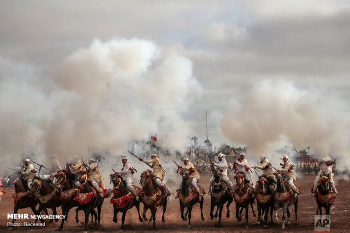 جشنواره اسب سواری در مراکش+ عکس