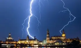 طوفان و رعد و برق در کشورهای مختلف‎+ عکس