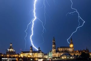 طوفان و رعد و برق در کشورهای مختلف‎+ عکس