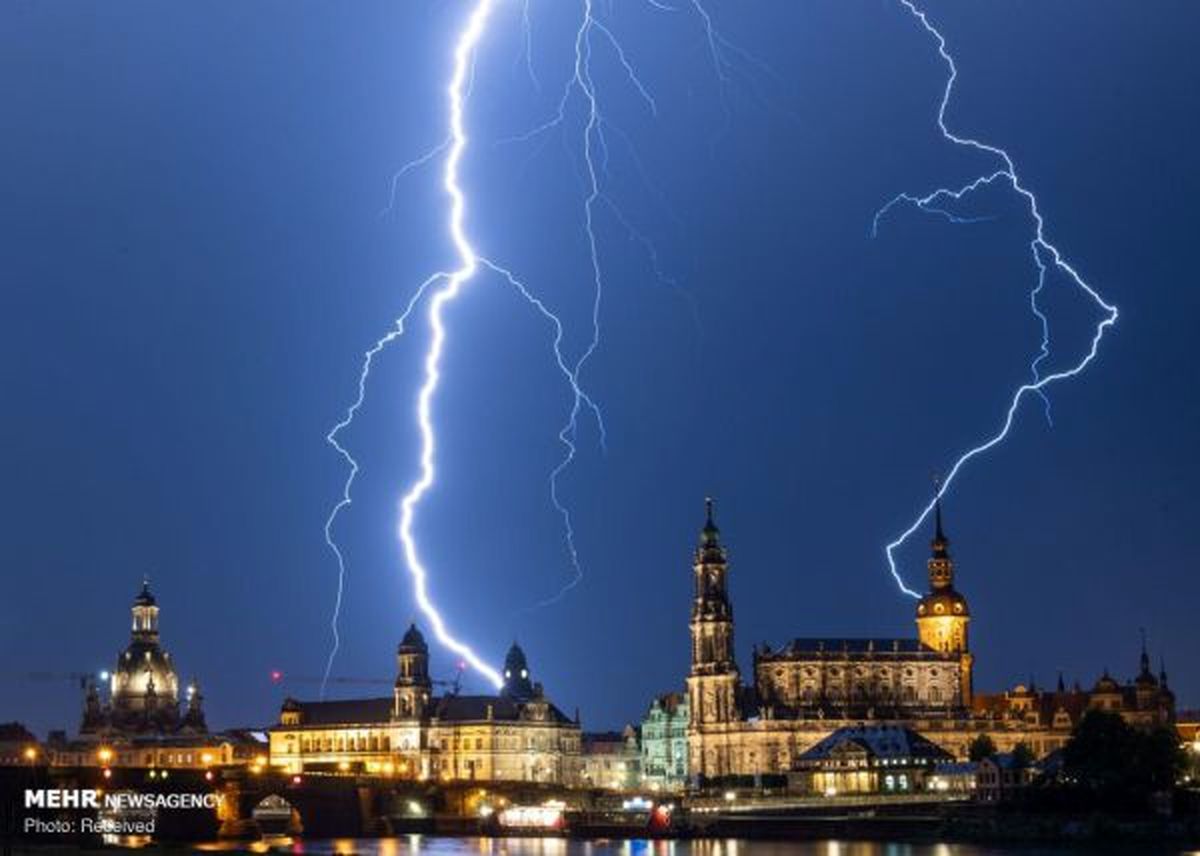 طوفان و رعد و برق در کشورهای مختلف‎+ عکس