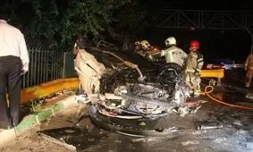 بیرون آمدن پیکر زنده راننده تهرانی از خودروی مچاله شده+ تصاویر