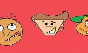 آموزش تصویری کشیدن چهره‌های کارتونی خنده‌دار