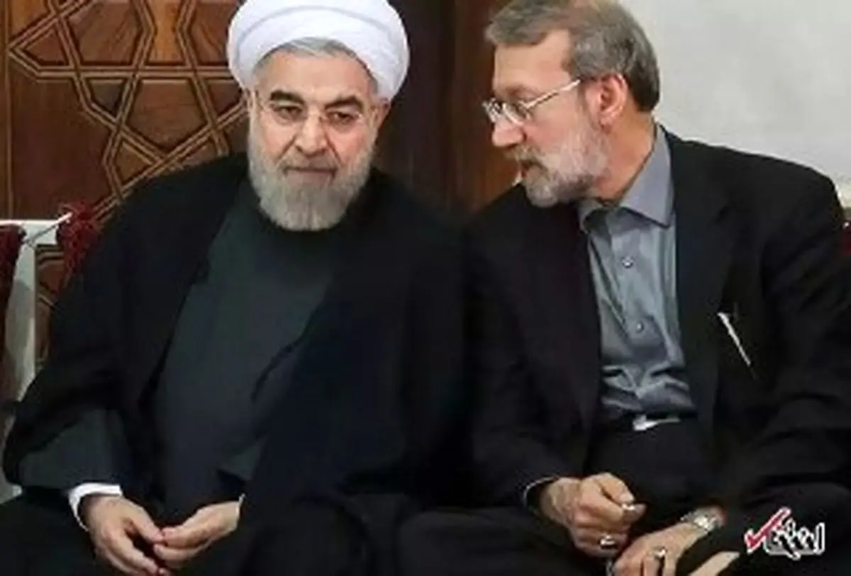 تشکیل ائتلاف نانوشته و انتخاباتی بین روحانی و لاریجانی / بحث «نامزد در سایه» باعث دوقطبی‌شدن فضا بین طرفداران روحانی شده است