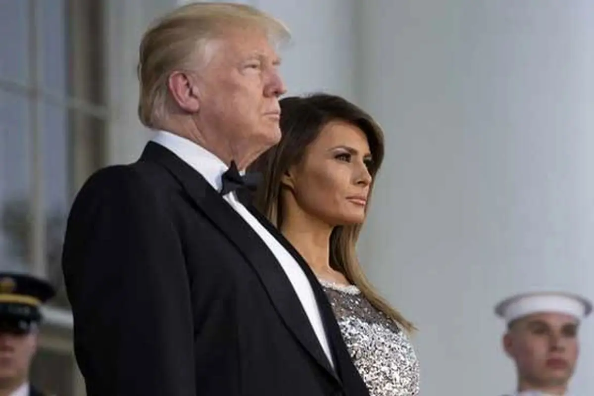 جنجال تصویر ترامپ و همسرش با یک نوزاد + عکس/ خوشحالی یا همدردی؟