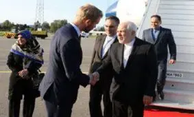 ظریف وارد اسلو پایتخت نروژ شد