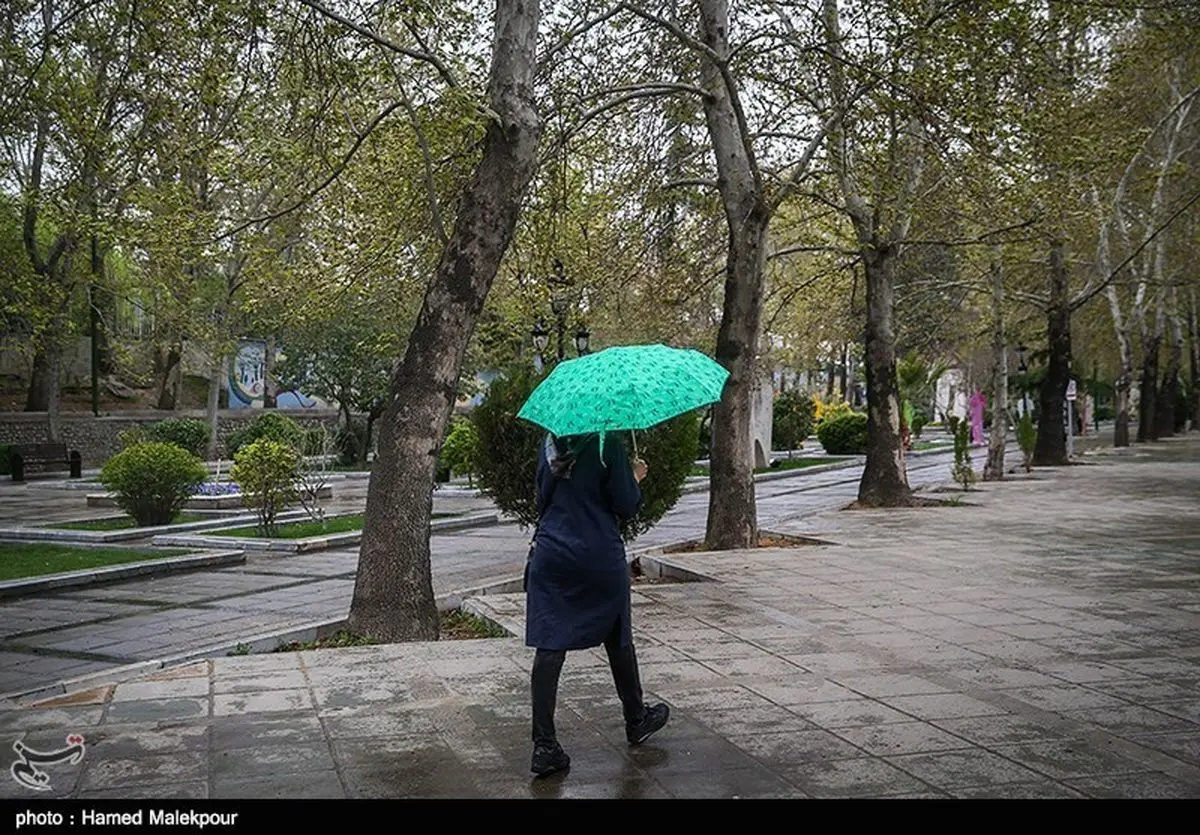 ۱۶ استان کشور زیر رگبار باران بهاری/بارشهای پراکنده باران در تهران