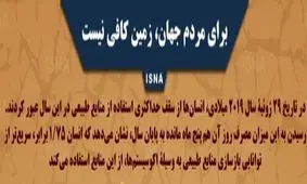 اینفوگرافی| برای مردم جهان، زمین کافی نیست!