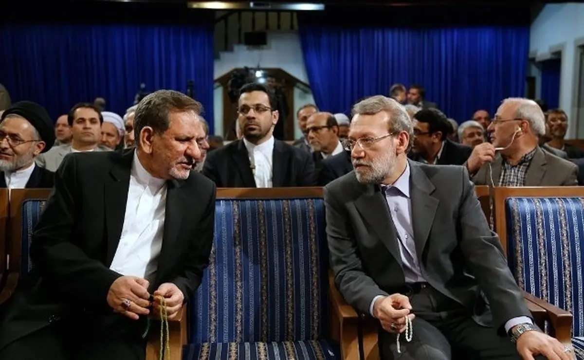 سوغاتی اسحاق جهانگیری برای لاریجانی!