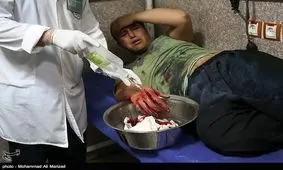 آمار مصدومان چهارشنبه آخر سال قزوین به ۱۴ نفر رسید‌/پرتاب نارنجک به داخل آمبولانس اورژانس‌