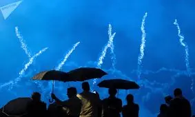 فستیوال آتش بازی در مسکو به روایت تصویر