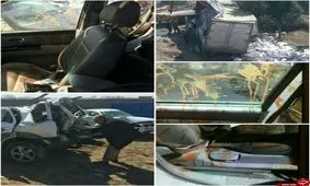 خودروی افشین یداللهی پس از تصادف +عکس