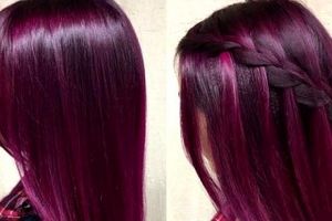 معرفی فرمول زیباترین رنگ موهای بادمجانی