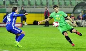 نمره خوب عزت‌اللهی در هفته بیستم لیگ برتر روسیه + عکس