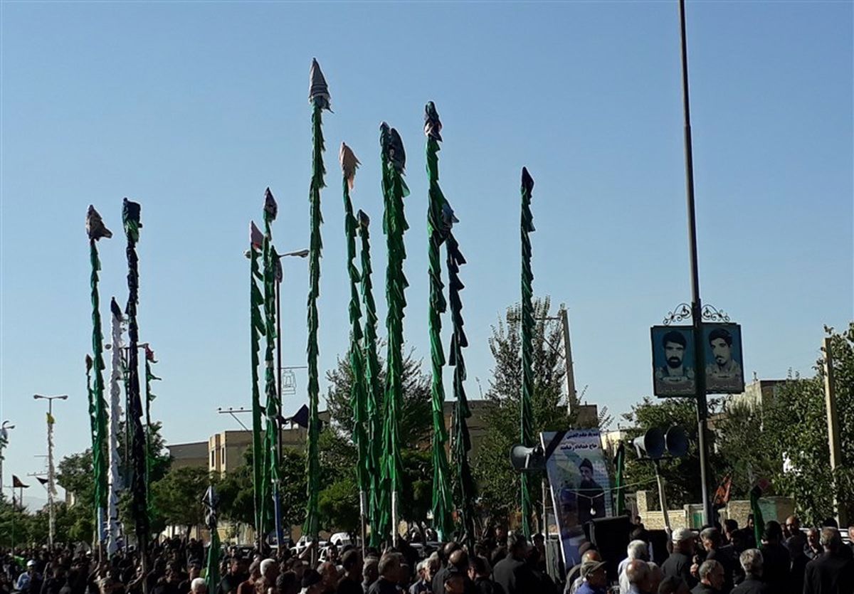 اجتماع عزاداران حسینی در روز تاسوعا در چهارمحال و بختیاری برگزار شد + عکس