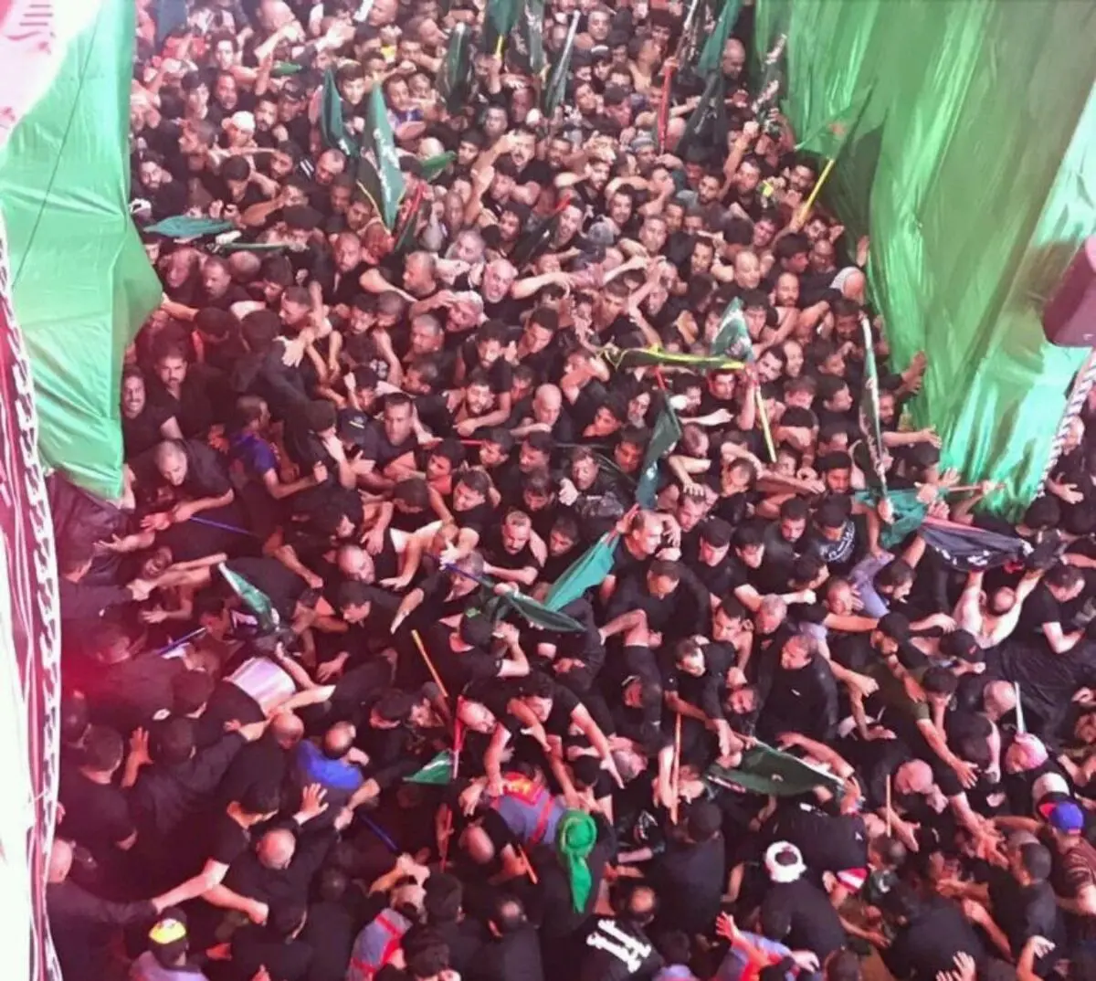تصویری جدید از حادثه امروز کربلا که منجر به کشته شدن ۳۱تن شد