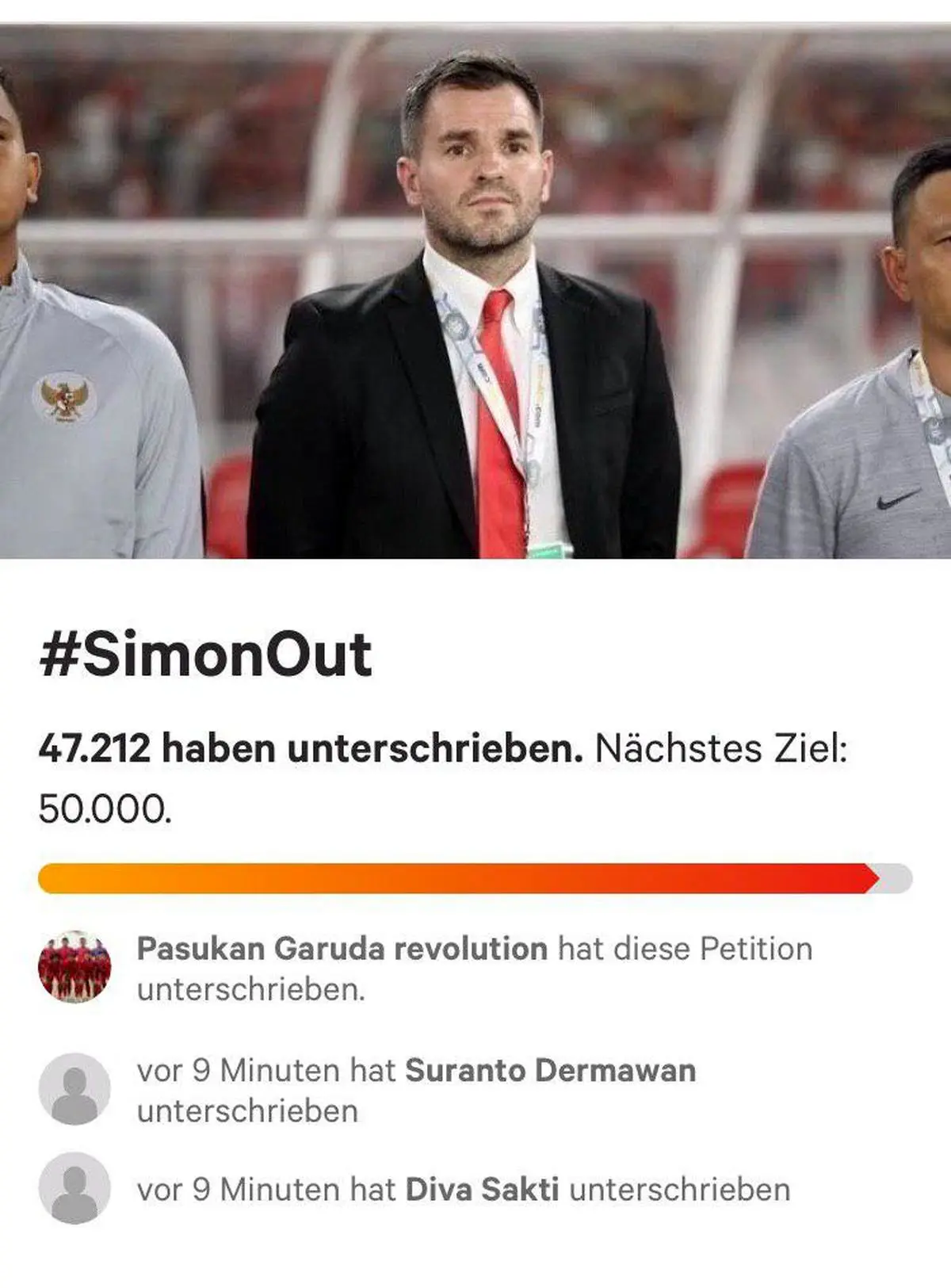 درخواست هواداران اندونزی:‌‌ سایمون برو!