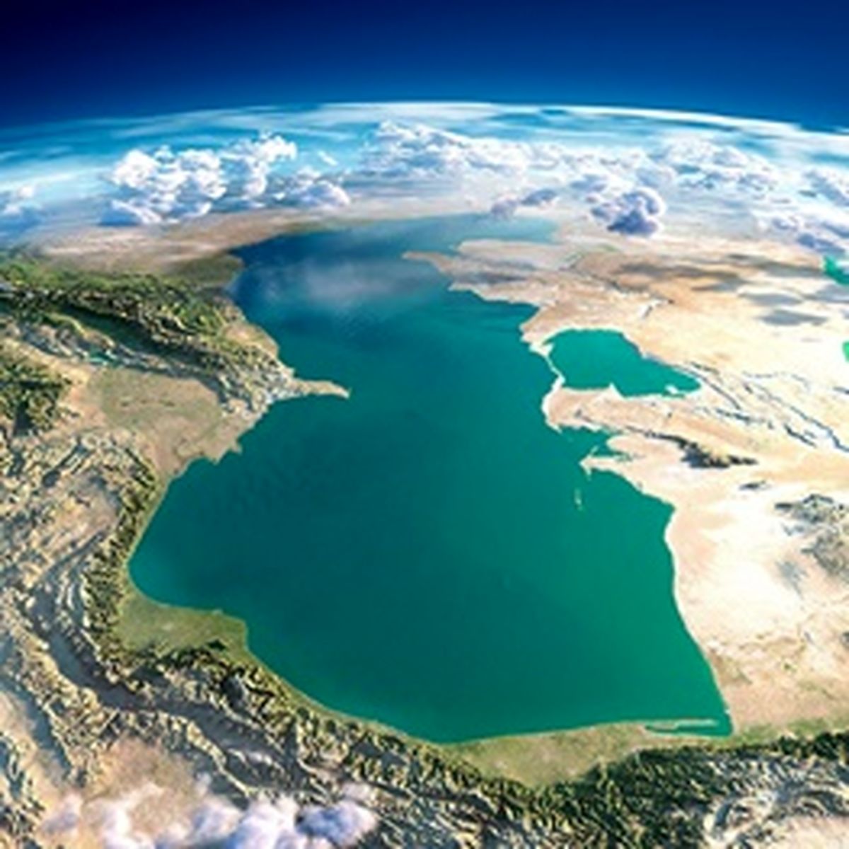 عکس خارقالعاده فضایی از دریای خزر را ببینید