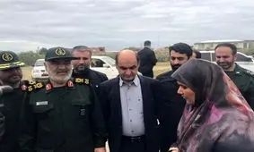 چند تصویر از حضور فرمانده کل سپاه در جمع زلزله‌زدگان