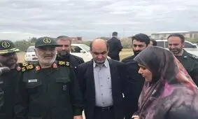 چند تصویر از حضور فرمانده کل سپاه در جمع زلزله‌زدگان