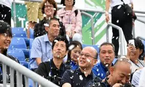 آزمایش سامانه تولید برف مصنوعی برای خنک کردن تماشاگران در بازیهای المپیک توکیو