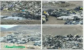 تخلیه زباله عفونی در سمنان+ عکس