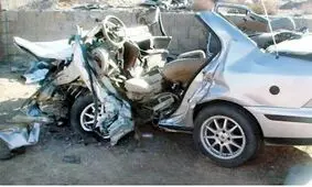 زن و شوهر جوان در یک سمند مچاله‌شده جان باختند