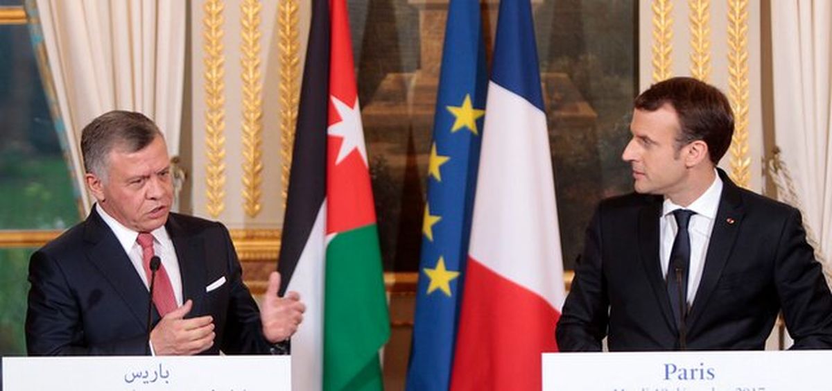 ابراز نگرانی رئیس جمهوری فرانسه و پادشاه اردن نسبت به اظهارات نتانیاهو