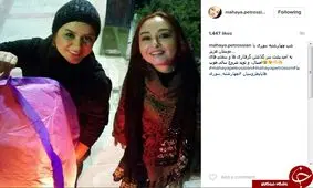 آتش بازی خانم بازیگر در چهارشنبه سوری! +عکس