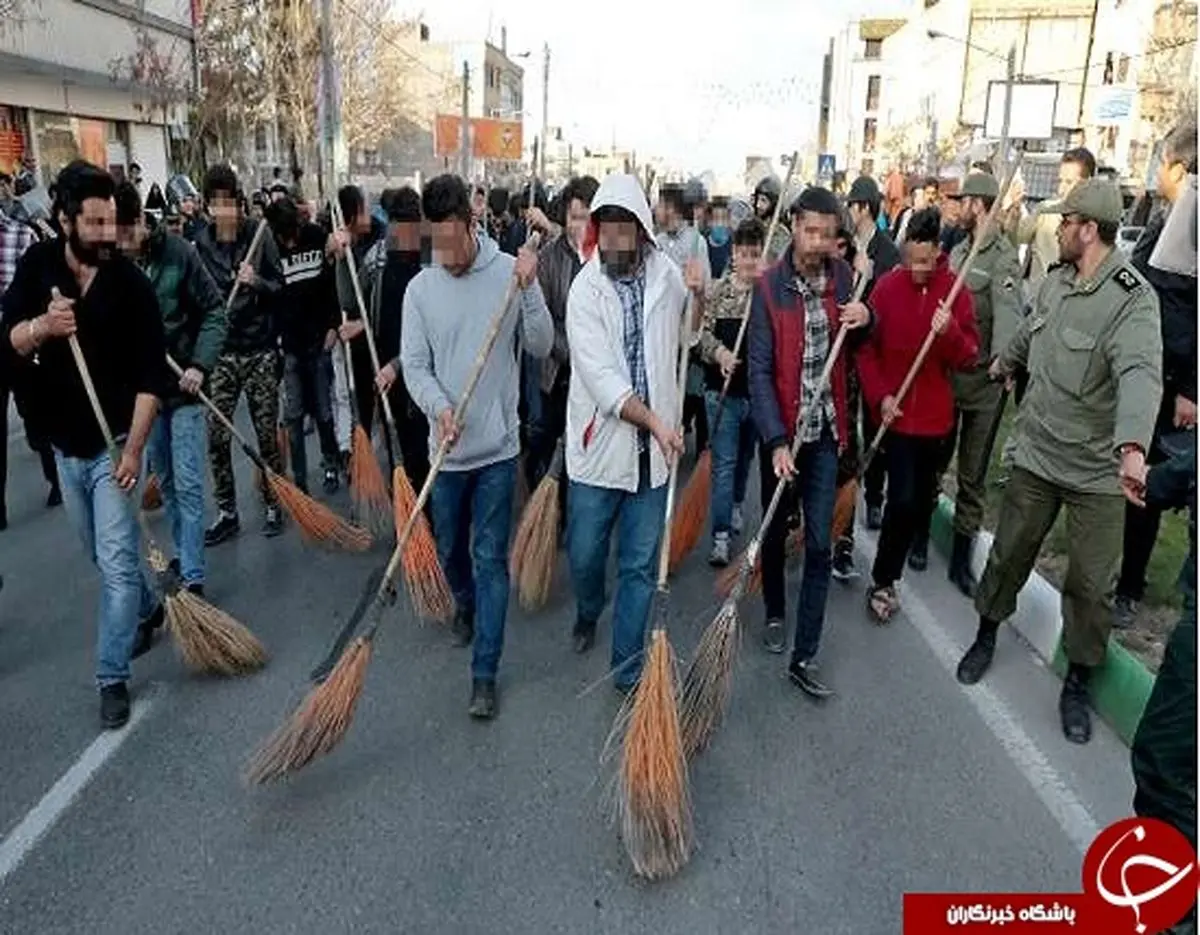 تنبیه اجتماعی دستگیرشدگان چهارشنبه سوری + عکس