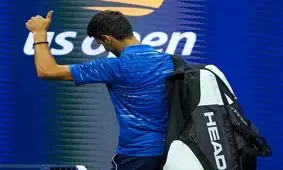 جوکوویچ در میان اعتراض تماشاگران آمریکا را ترک کرد