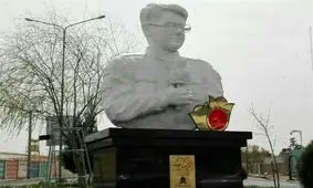 تندیس نخستین خبرنگار شهید مدافع حرم "محسن خزائی" رونمایی شد + تصاویر