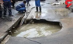 نشست زمین در متروی قم