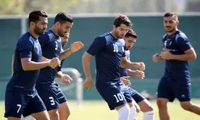 برگزاری آخرین تمرین تیم ملی فوتبال