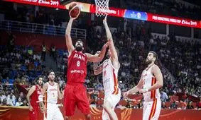 شکست تیم ملی بسکتبال در ثانیه‌های پایانی مقابل اسپانیا