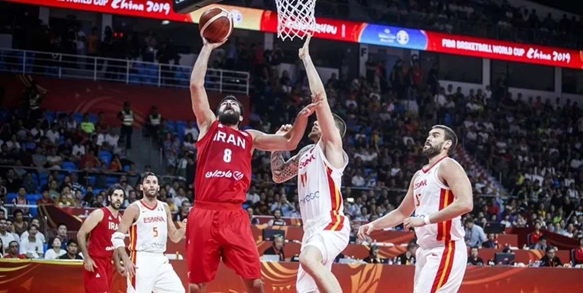 شکست تیم ملی بسکتبال در ثانیه‌های پایانی مقابل اسپانیا