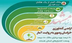اراضی کشاورزی خراسان رضوی به روایت آمار