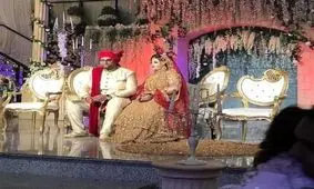 یک مرد ثروتمند هندی برای بردن عروس خود با تانک راهی خانه پدرزن شد