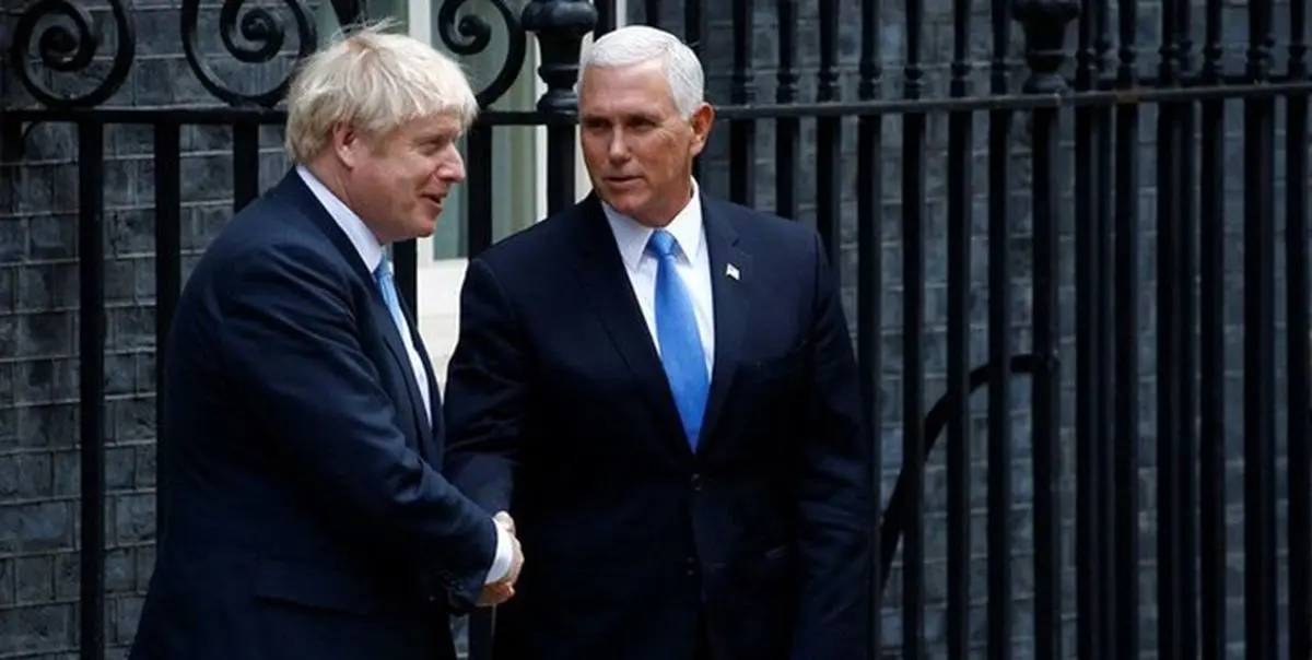 دیدار پنس با جانسون/ آمریکا به دنبال بازگرداندن تحریم‌های بین‌المللی علیه ایران