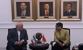 ظریف با وزیر خارجه اندونزی دیدار کرد