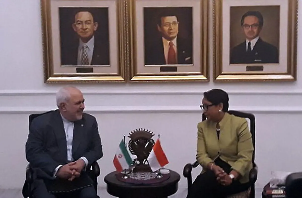 ظریف با وزیر خارجه اندونزی دیدار کرد